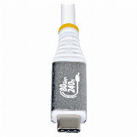 StarTech StarTech 1m USB4 Kabel 80Gbps USB-IF-zertifiziertes USB-C Ladekabel 240W 8K 120Hz-4K 240Hz DP2.1monitorkabel Thunderbolt 4 Weiss – Ansicht 4