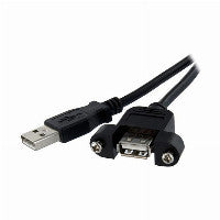 StarTech StarTech 1 ft Panel Mount USB Cable A to A - F/M