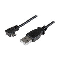 StarTech StarTech.com Micro USB Lade- und Sync-Kabel St/St Rechts gewinkelt Micro-USB 0,5m USB-Kabel