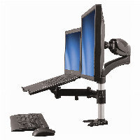 StarTech STARTECH.COM Monitorarm Laptopstnder One-Touch Hhenverstellbar Untersttzt einen Monitor bis