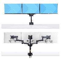 StarTech StarTech.com Monitortischhalterung, 3x 27 in Monitore, VESA 75x75/100x100 - Befestigungskit - einstellbarer Arm - für 3 LCD-Anzeigen – Ansicht 3