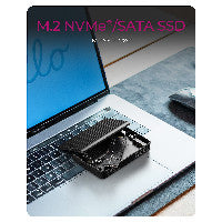 ICY BOX IB-CR601M-C31 M.2 SSD Gehäuse mit Cardreader – Ansicht 2