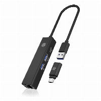 ICY BOX IB-HUB1439 LAN/USB Hub