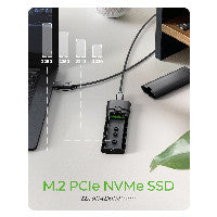 ICY BOX IcyBox Spade Case 1806 NVMe M.2 USB 3.2 Gen 2 Type-C – Ansicht 3