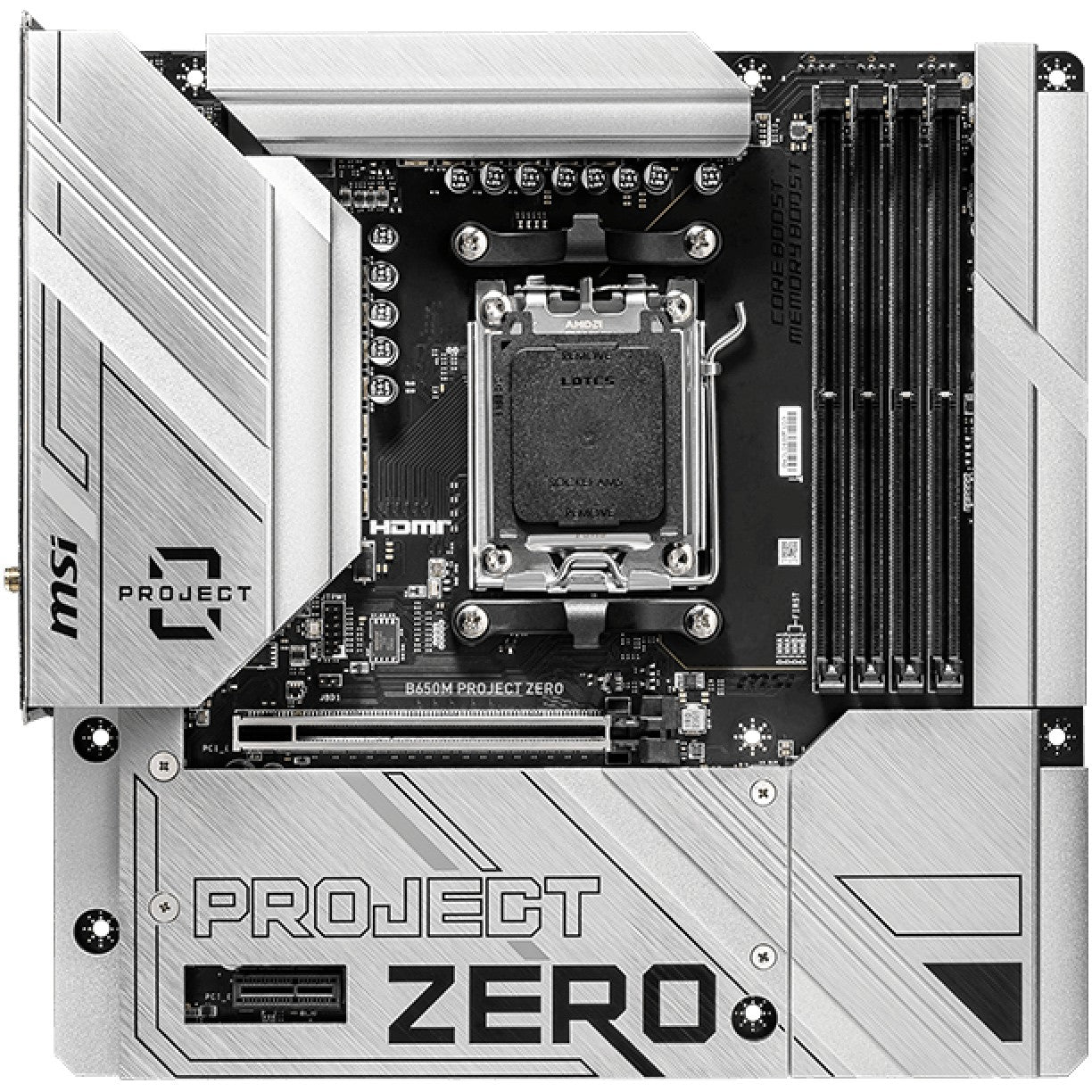 MSI B650M PROJECT ZERO (B650.AM5.mATX.DDR5)