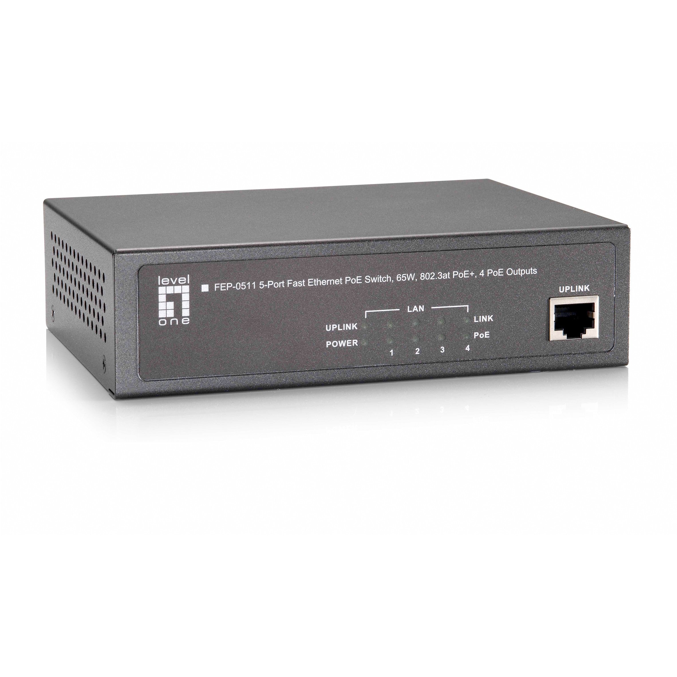 Switch 5x FE FEP-0511 65W 4xPoE