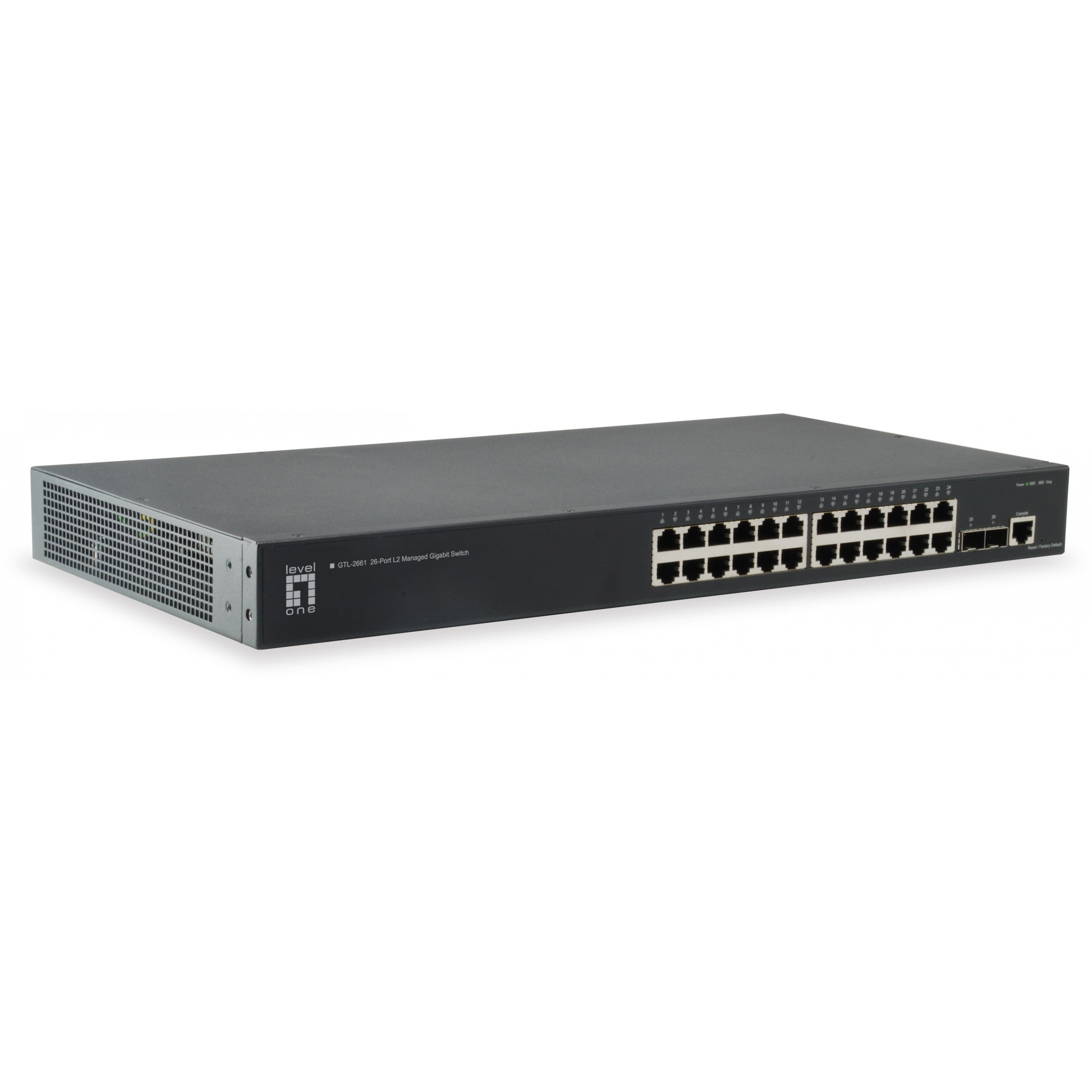 Switch 24x GE GTL-2661 2x10GSFP+19"