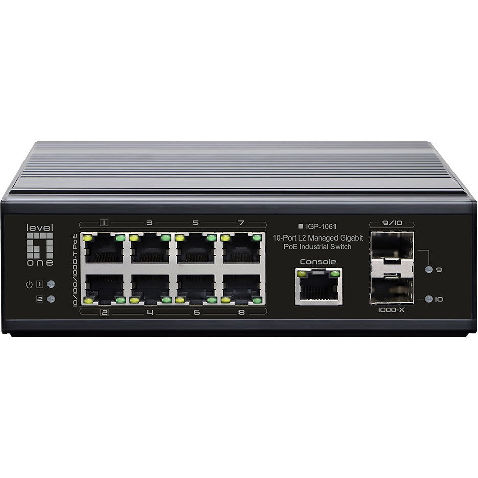 Switch 8x GE IGP-1061 2xGSFP 240W 8xPoE+