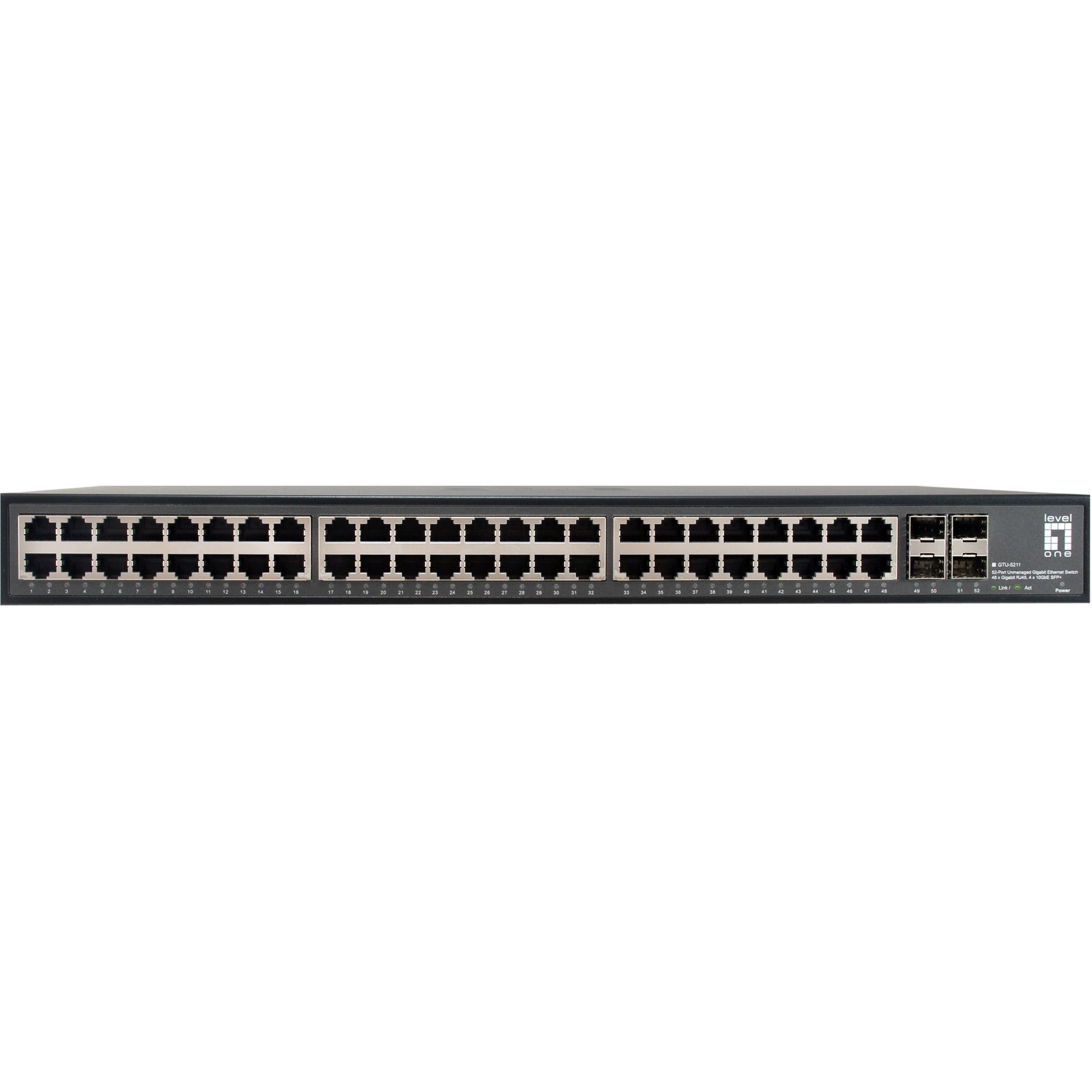 Switch 48x GE GTU-5211 4x10GSFP+19"