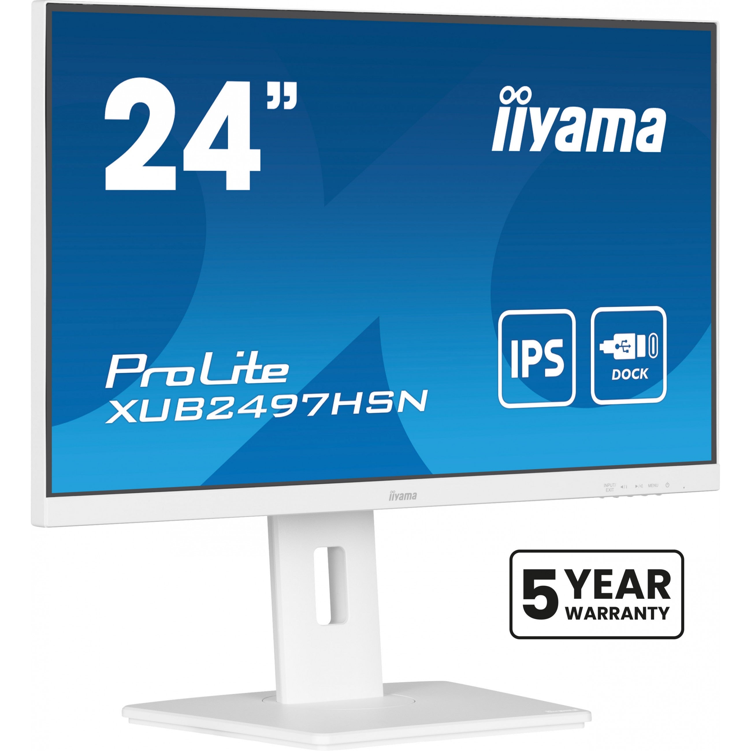 IIYAMA 60.5cm (23.8") XUB2497HSN-W2 16:9 HDMI+DP+USB-C Lift