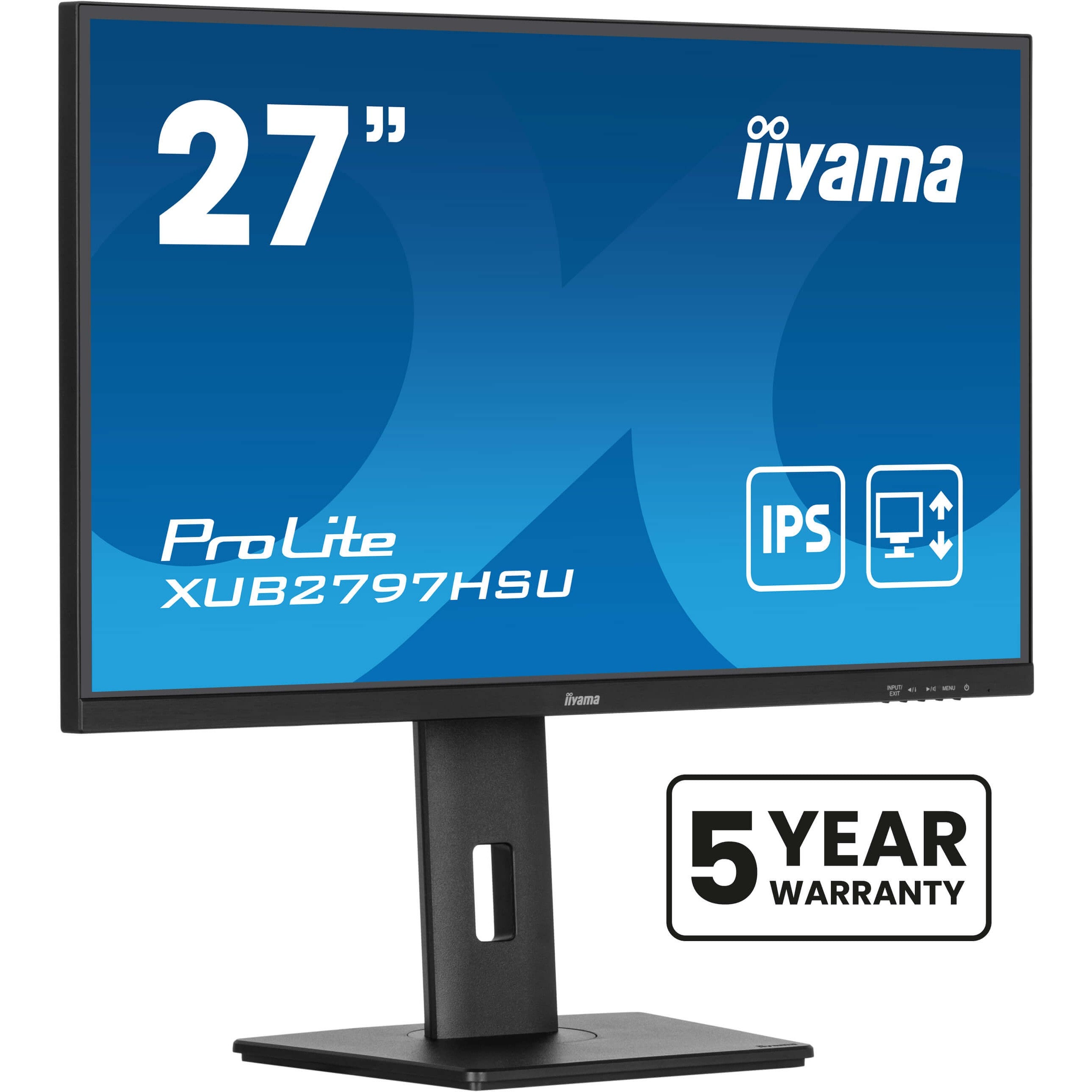 IIYAMA 68.5cm (27") XUB2797HSU-B2 16:9 HDMI+DP+2xUSB Lift