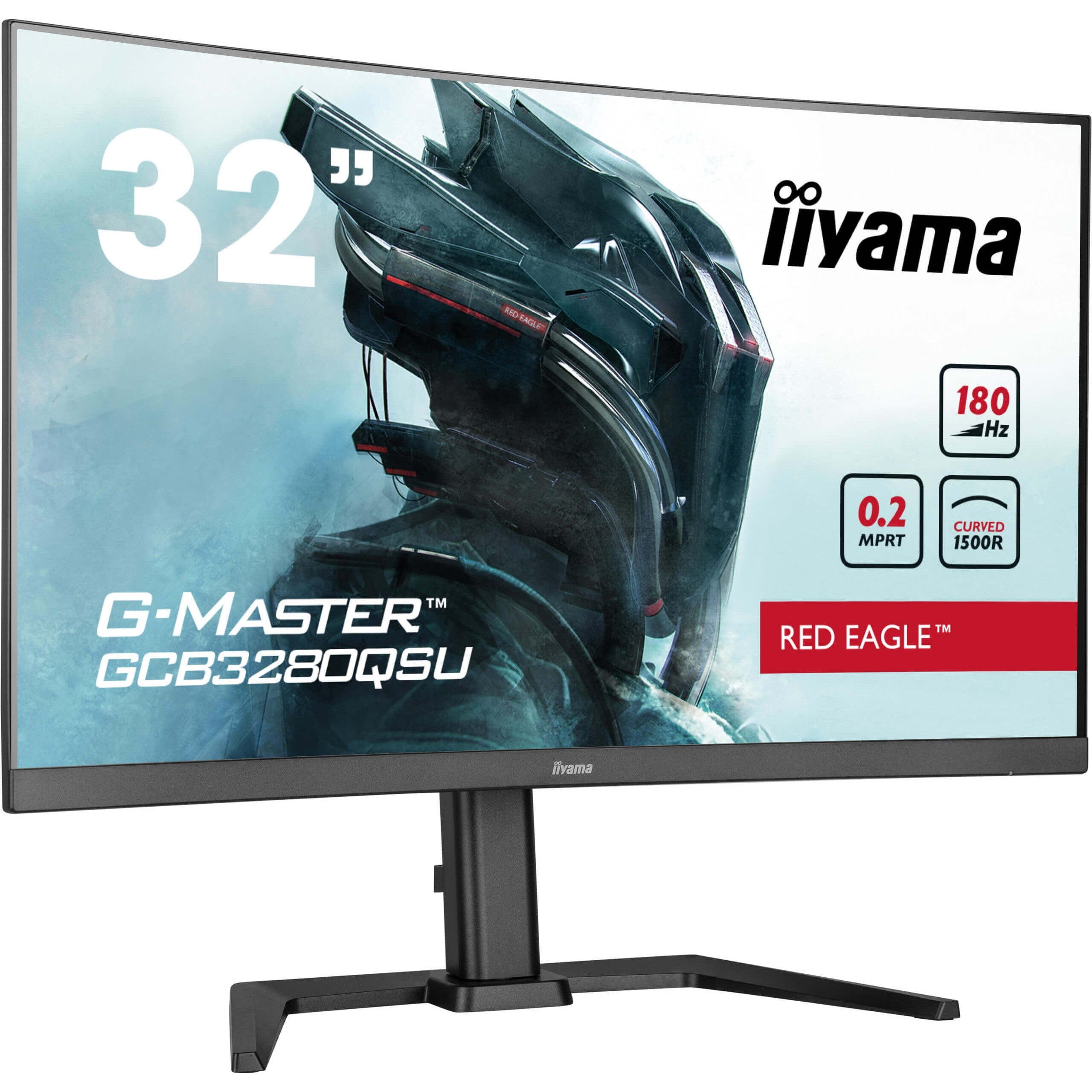 IIYAMA 80.0cm (31.5") GCB3280QSU-B2 16:9 2xHDMI+DP Curv.Lift