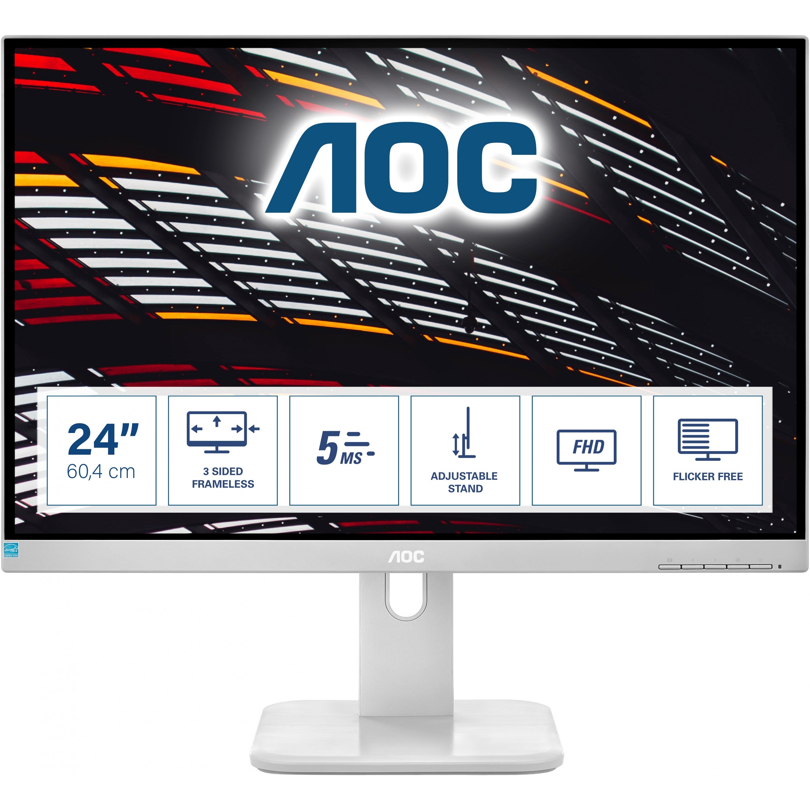 AOC 60.5cm (23.8") 24P1/GR 16:09 HDMI+DP+DVI+USB IPS Li.gr