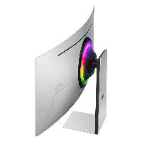Samsung 86,4cm/34" (3440x1440) Samsung Odyssey G8 LS34DG850SUXEN 21:9 OLED 0,03ms 175Hz Micro-HDMI Mini-DisplayPort USB-C VESA Speaker Silver – Ansicht 7