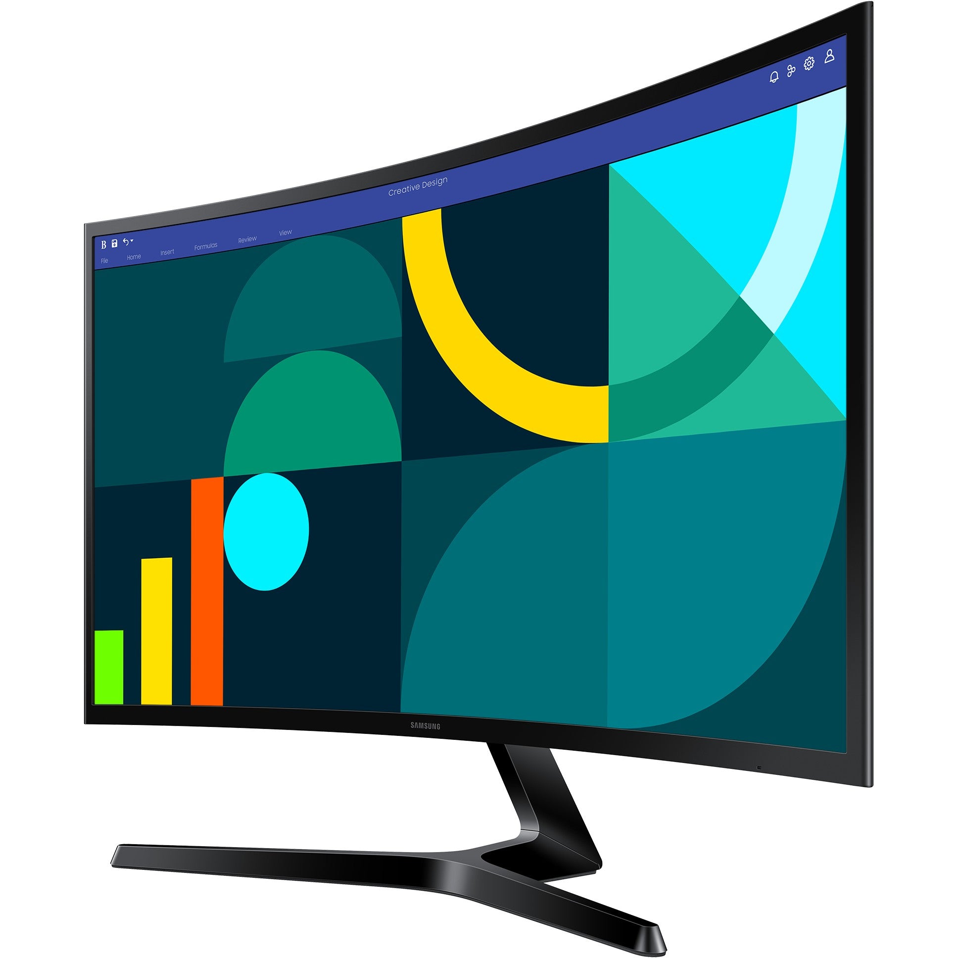 68.6cm/27" (1920x1080) Samsung S27D366GAU 16:9 FHD VA Curved 4ms 100Hz VGA HDMI Black