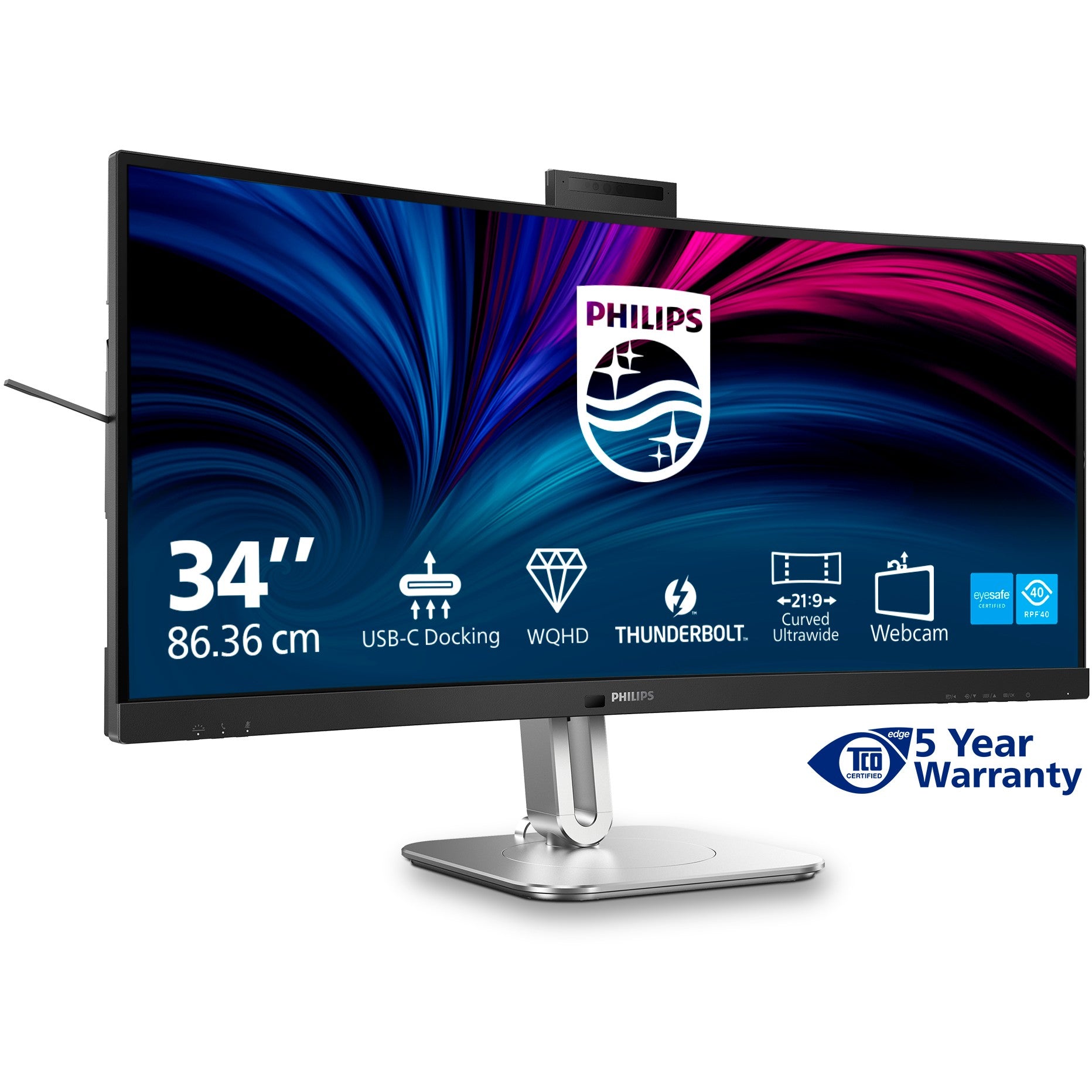 Philips 86.4cm (34.0") 34B2U6603CH 21:09 HDMI+DP+USB-C gray