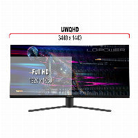 LC-Power 86.36cm (34") LC-M34-UWQHD-165-C VA+DP+HDMI – Ansicht 3
