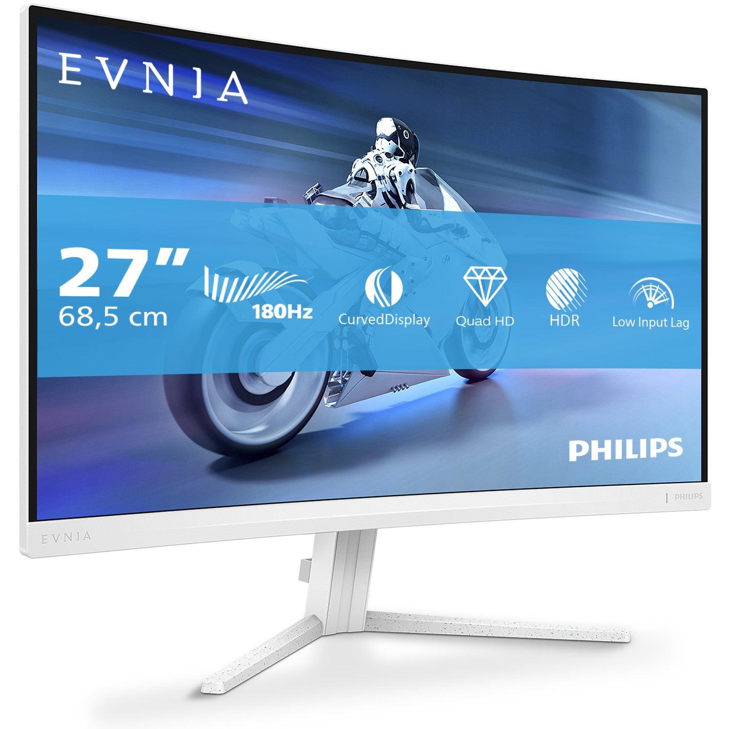 Philips 68.5cm (27.0") 27M2C5501 16:09 2xHDMI+DP Curved wh.