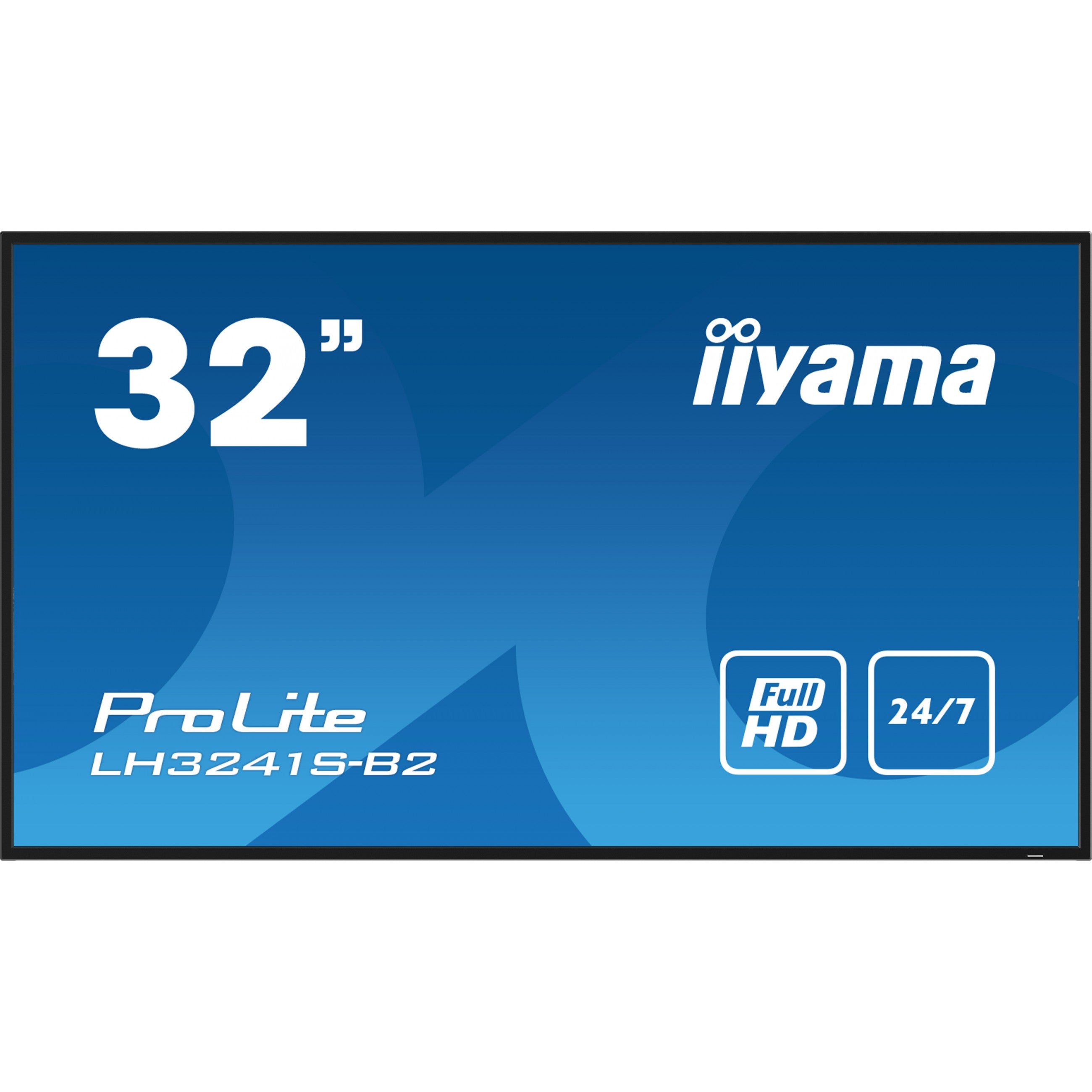 IIYAMA 80.0cm (31.5") LH3241S-B2 16:9 3xHDMI+USB IPS schw. retail