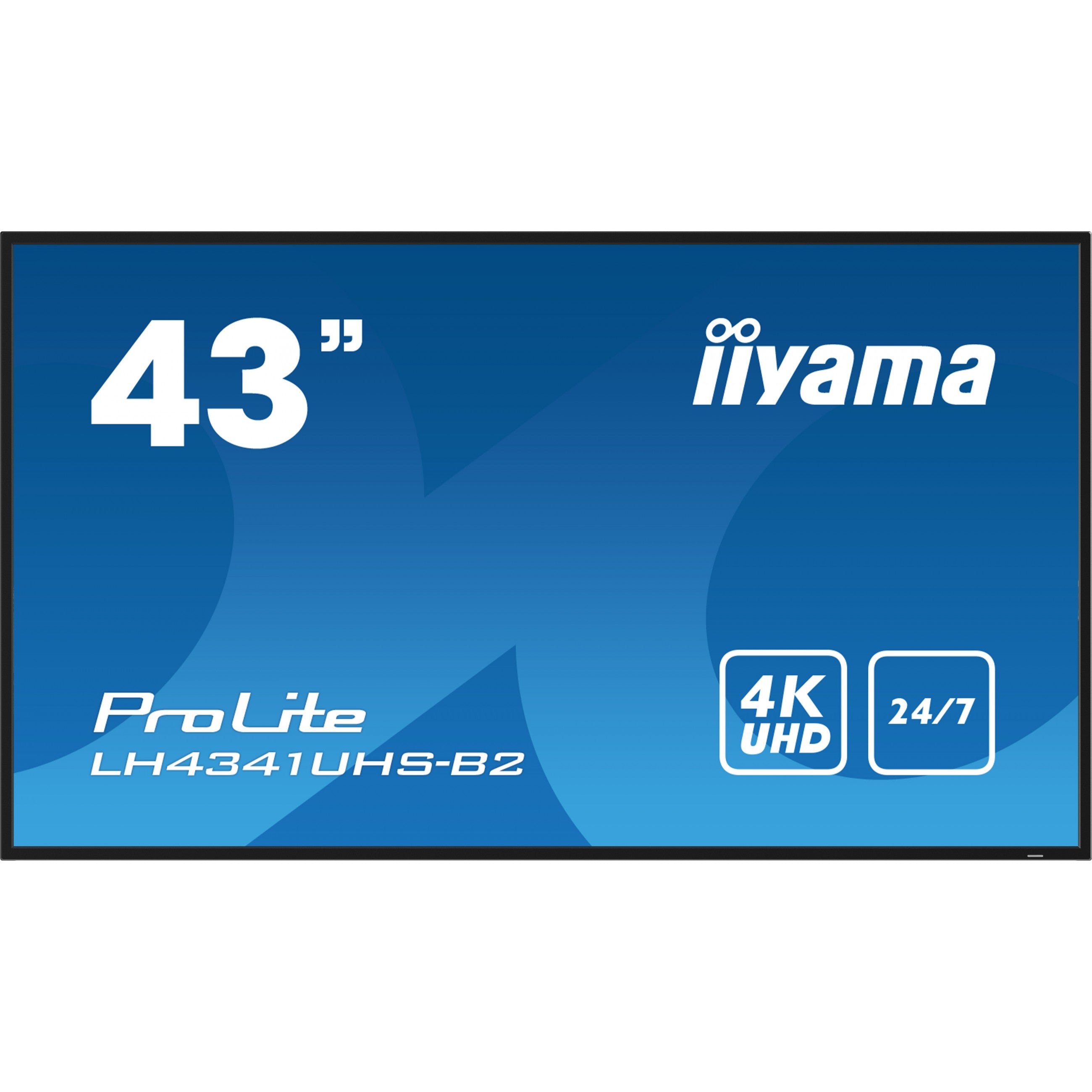 IIYAMA 108cm (43") LH4341UHS-B2 16:9 3xHDMI+USB IPS 4K retail