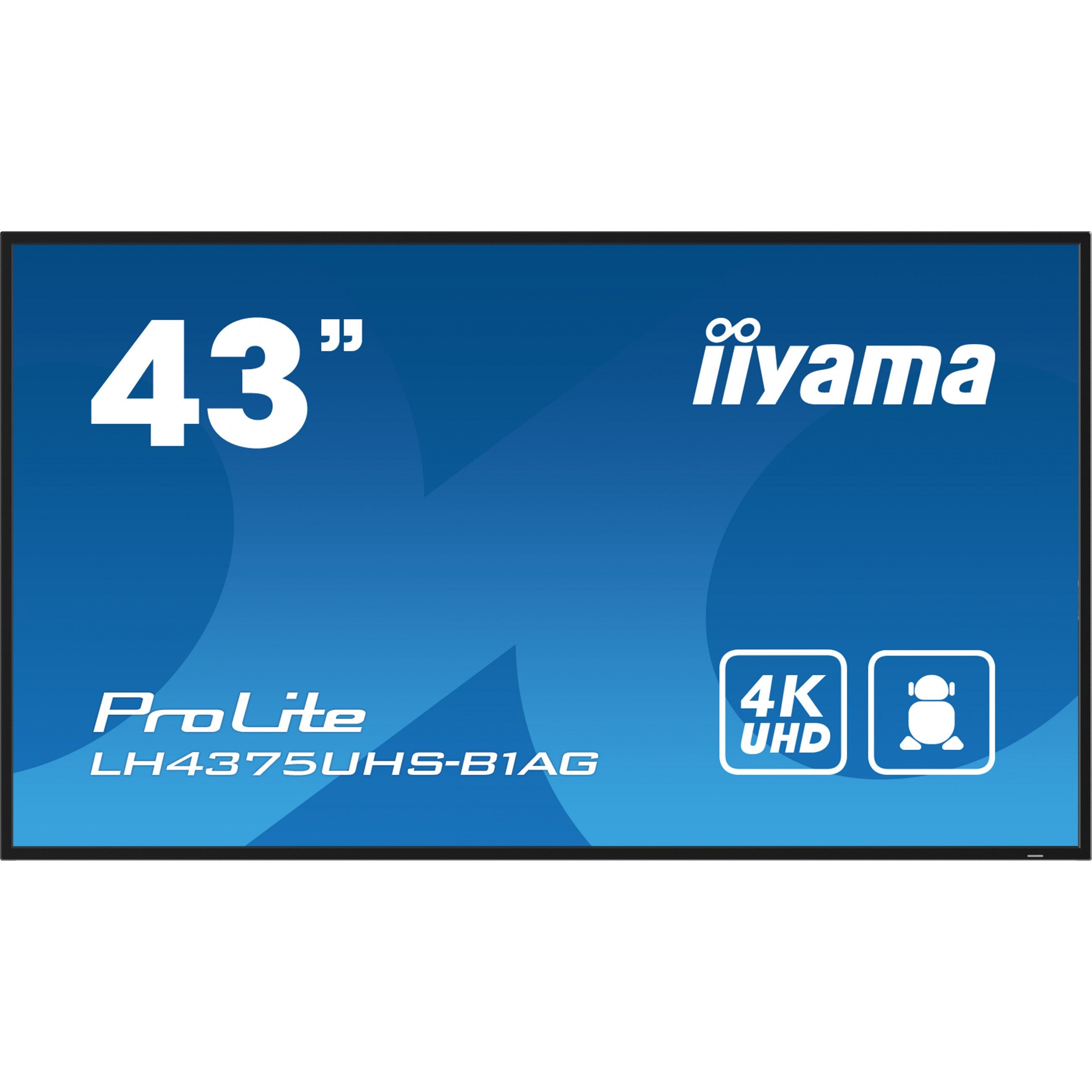 IIYAMA 108cm (43") LH4375UHS-B1AG 16:9 DVI+HDMI+USB IPS retail