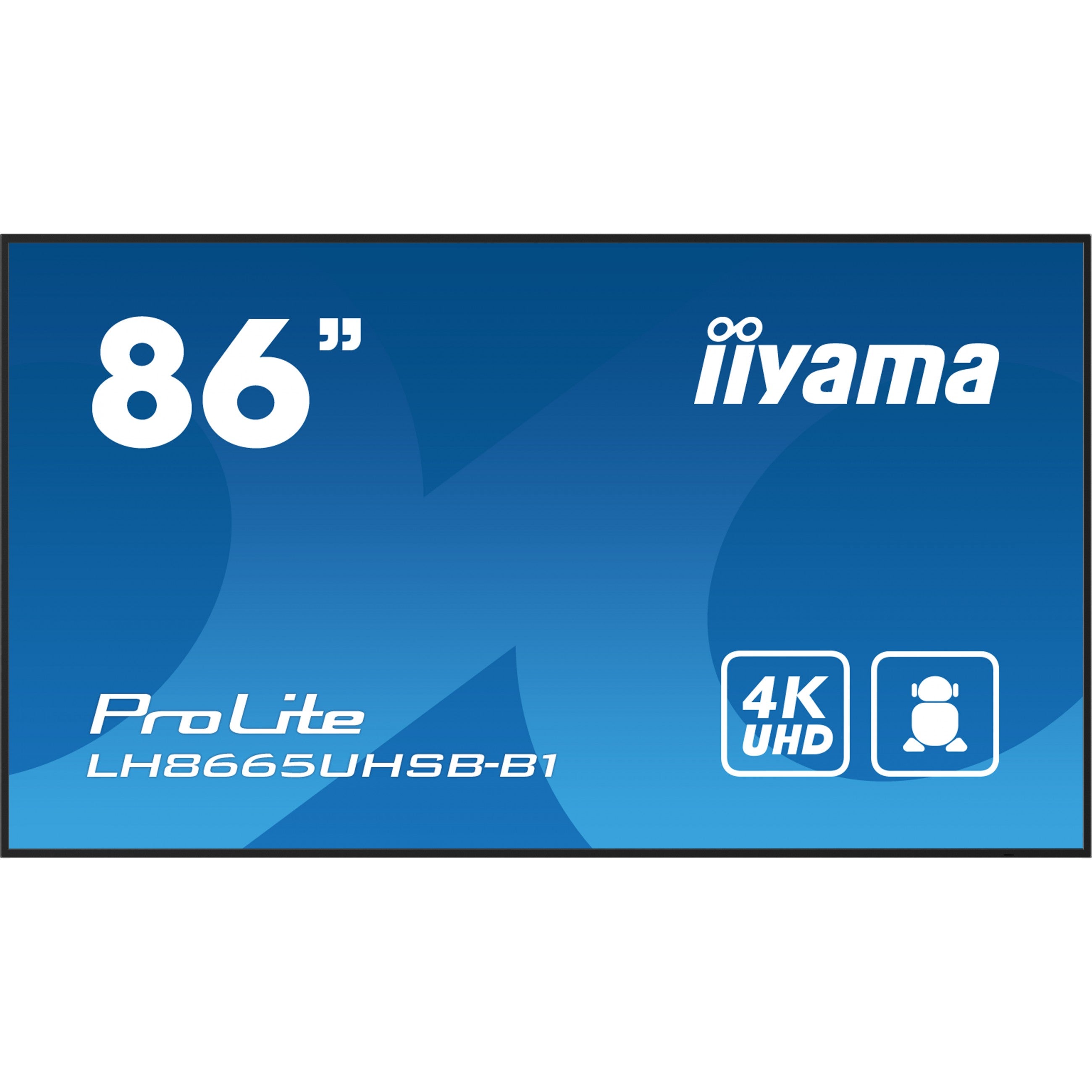 IIYAMA 217.0cm(86") LH8665UHSB-B1 16:9 2xHDMI+DP+2xUSB IPS retail (Speditionsversand)
