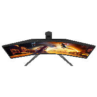 AOC 86,4cm/34" (3440x1440) AOC CU34G4Z 21:9 WQHD Fast VA 1ms 240Hz HDMI DisplayPort USB VESA HDR Curved Black – Ansicht 5