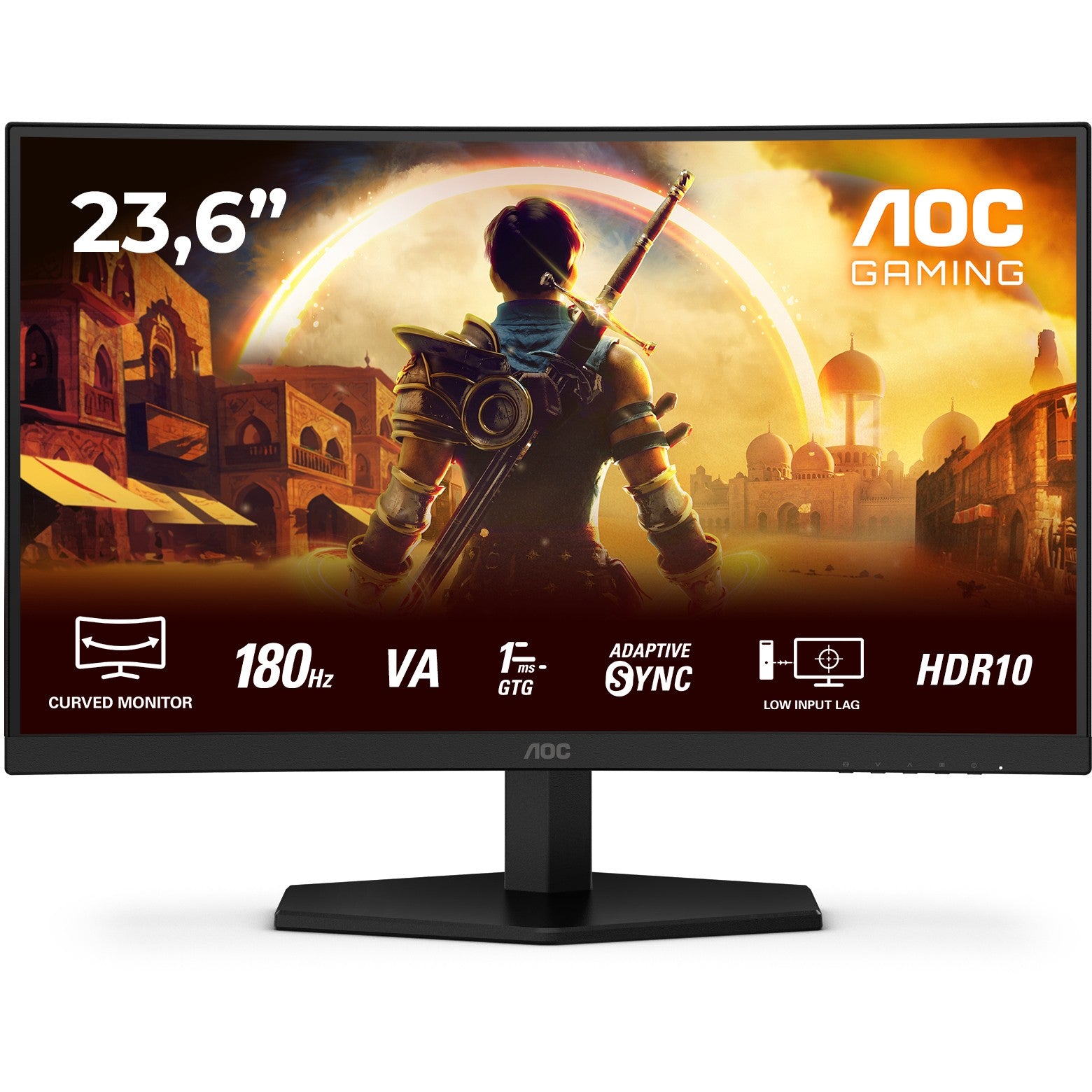 AOC 59.9cm (23.6") C24G42E 16:09 Curved HDMI+DP black