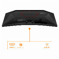 AOC 59,9cm/23,6" (1920x1080) AOC C24G42E 16:9 Fast VA 1ms 180Hz HDMI2.0 DisplayPort1.4 Speaker AdaptiveSync Curved HDR10 Black/Red – Ansicht 3