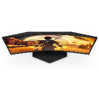 AOC 59,9cm/23,6" (1920x1080) AOC C24G42E 16:9 Fast VA 1ms 180Hz HDMI2.0 DisplayPort1.4 Speaker AdaptiveSync Curved HDR10 Black/Red – Ansicht 7