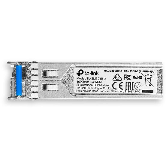 TP-LINK TL-SM321B -2 - SFP (Mini-GBIC)-Transceiver-Modul - GigE - 1000Base-BX - LC/UPC Einzelmodus - bis zu 10 km - 1310 (TX)