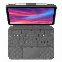 Logitech NL Logitech Combo Touch iPad (2022) Grey US Layout – Ansicht 2