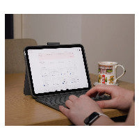 Logitech NL Logitech Combo Touch iPad (2022) Grey US Layout – Ansicht 4