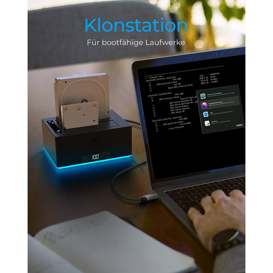 ICY BOX Dockingstation 6.4cm (2.5) & 8.9cm (3.5) SATA - USB 3.0
