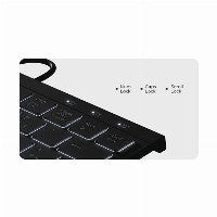 KeySonic KSK-5011ELC (DE) Mini mit Nummernblock schwarz – Ansicht 3