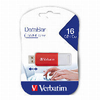 Verbatim DataBar USB-Stick 16 GB USB Typ-A 2.0 Rot