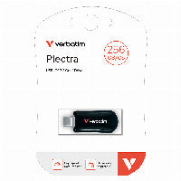 Verbatim STICK 256GB Verbatim Plectra Black USB-C Flash Drive 30226 – Ansicht 4