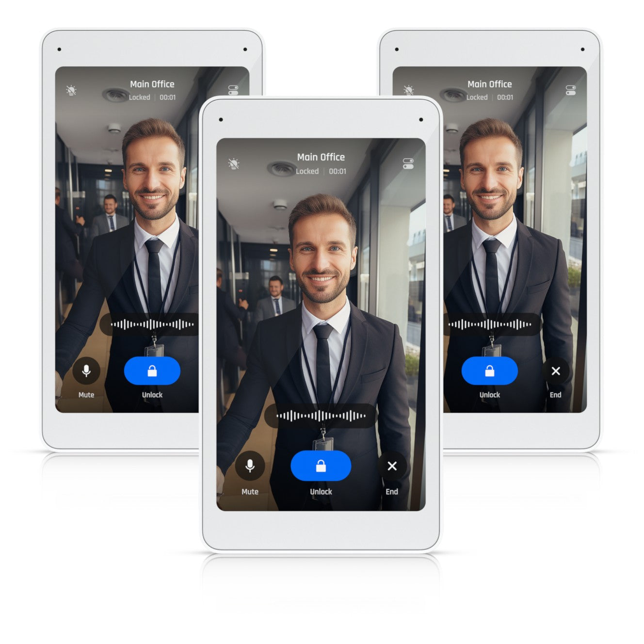 Ubiquiti UniFi Access Intercom Viewer &bull Gegensprechanlage &bull Indoor &bull 5" Touch-Display &bull 3er Pack &bull UA-Intercom-Viewer-3