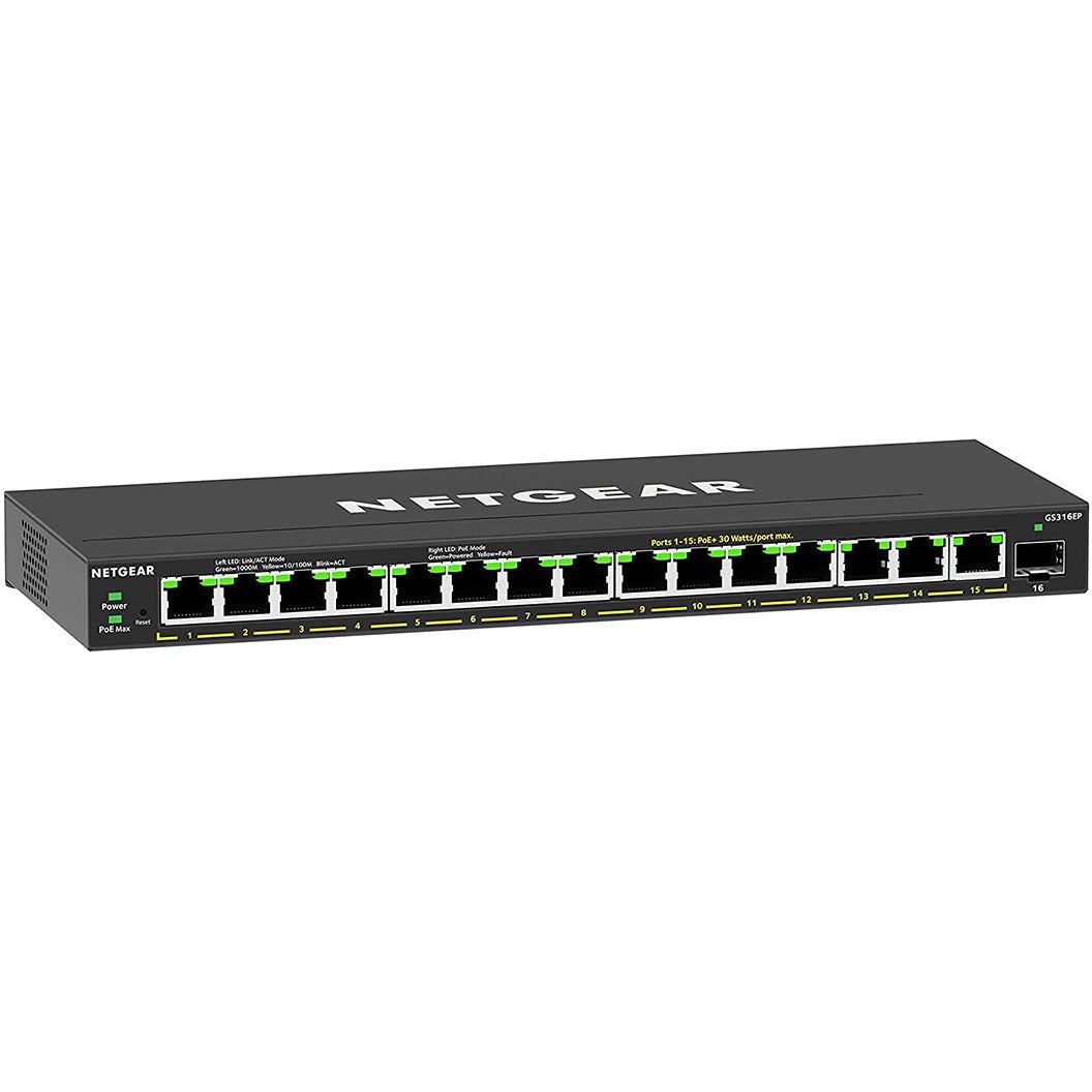 16-PORT POE+ GIGABIT SWITCH