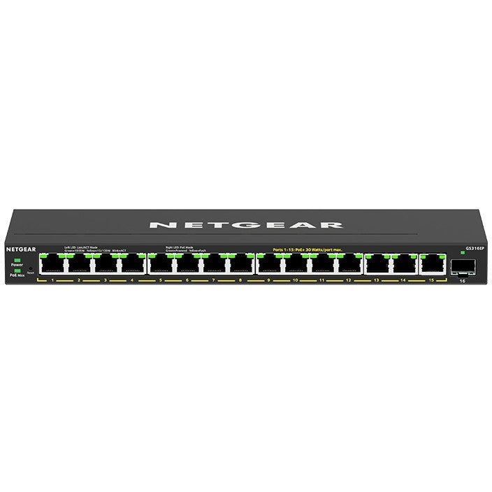 16-PORT POE+ GIGABIT SWITCH