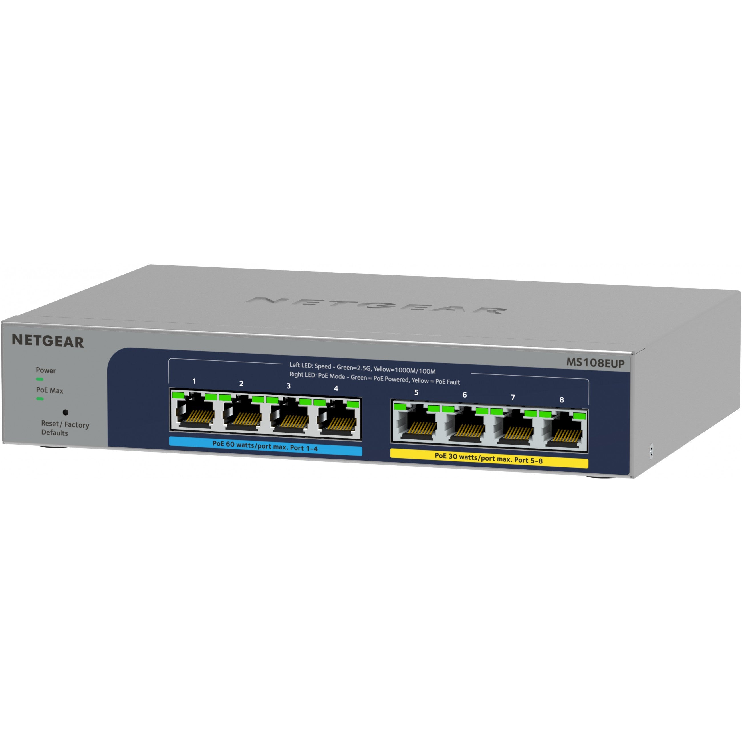 NETGEAR Switch 8x GE MS108EUP PoE++
