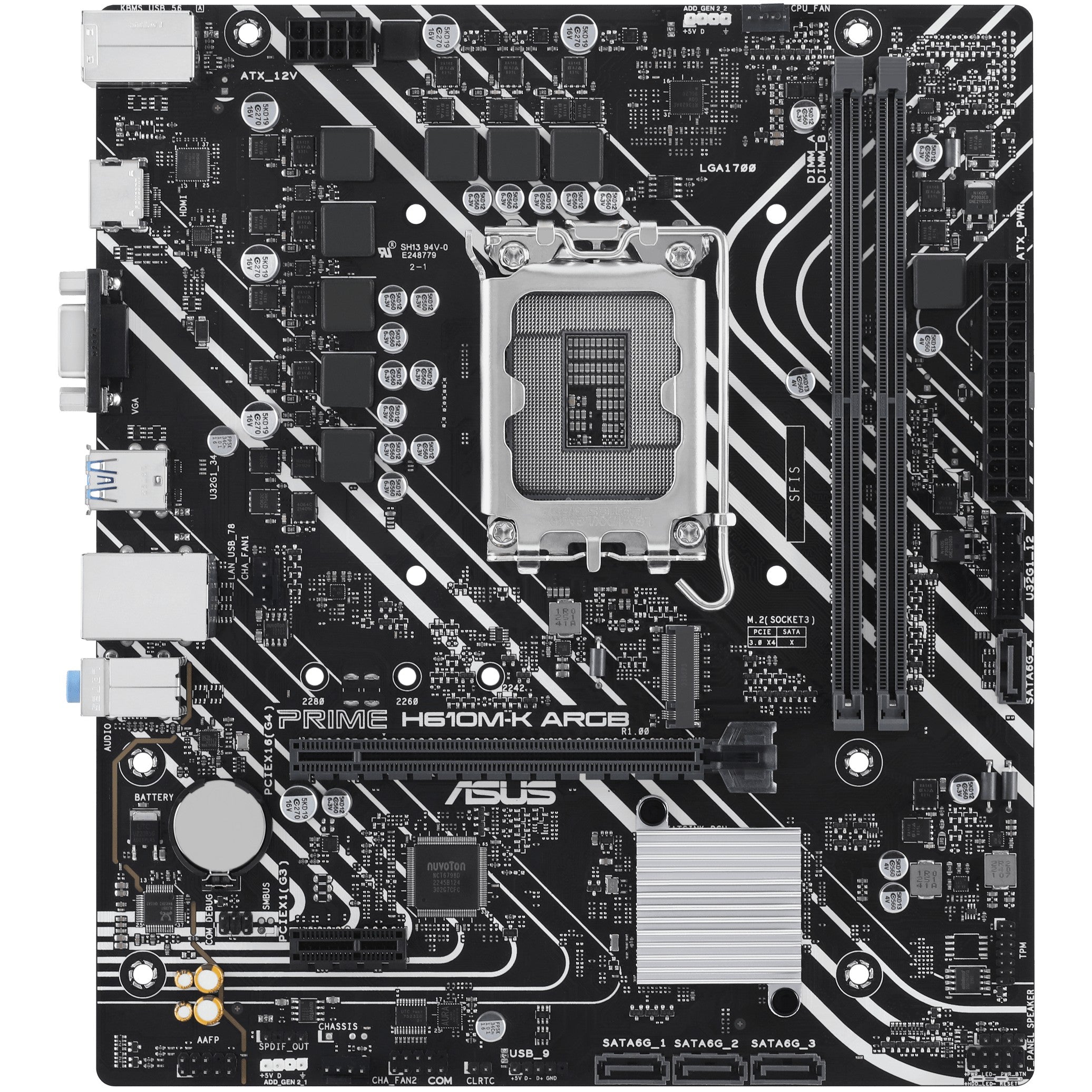 MB ASUS PRIME H610M-K ARGB (Intel.1700.DDR5.mATX)