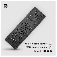 HP HP Tastatur 230 Wireless Tastatur USB-A Schwarz – Ansicht 3