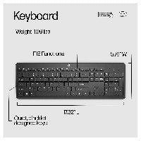 HP HP Tastatur 230 Wireless Tastatur USB-A Schwarz – Ansicht 4