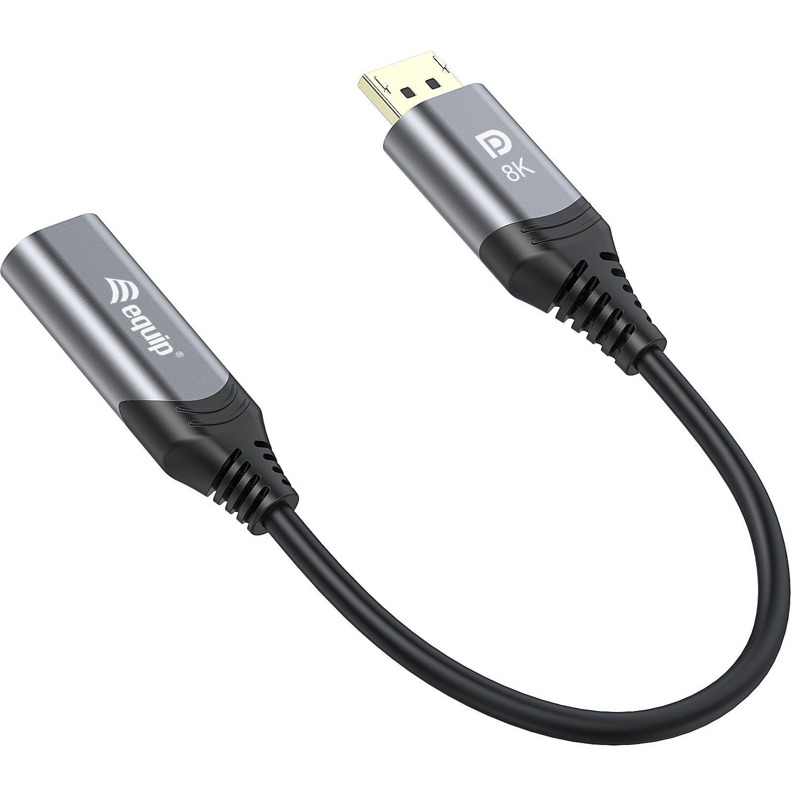 Equip Displayport->HDMI Adapter 1.4 St/Bu 8K/60Hz grau