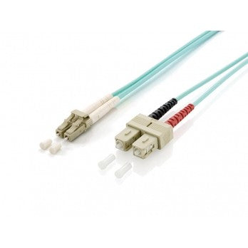 Equip LWL Patchkabel LC->SC 1.00m Multimode Duplex OM3 turq Polybeutel