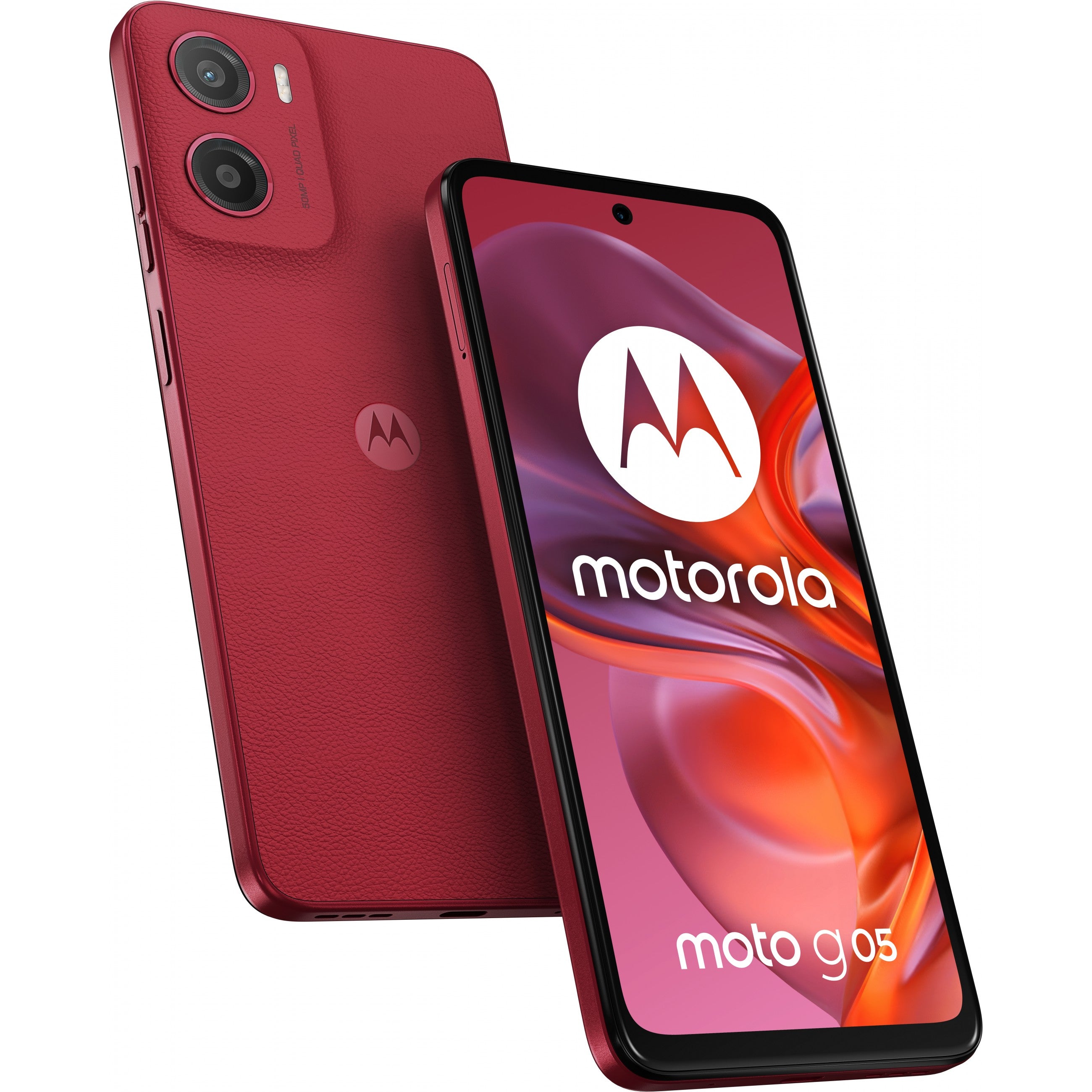 "Motorola XT2523-3 Moto G05 4G Dual Sim 4GB RAM 128GB - Plum Red"