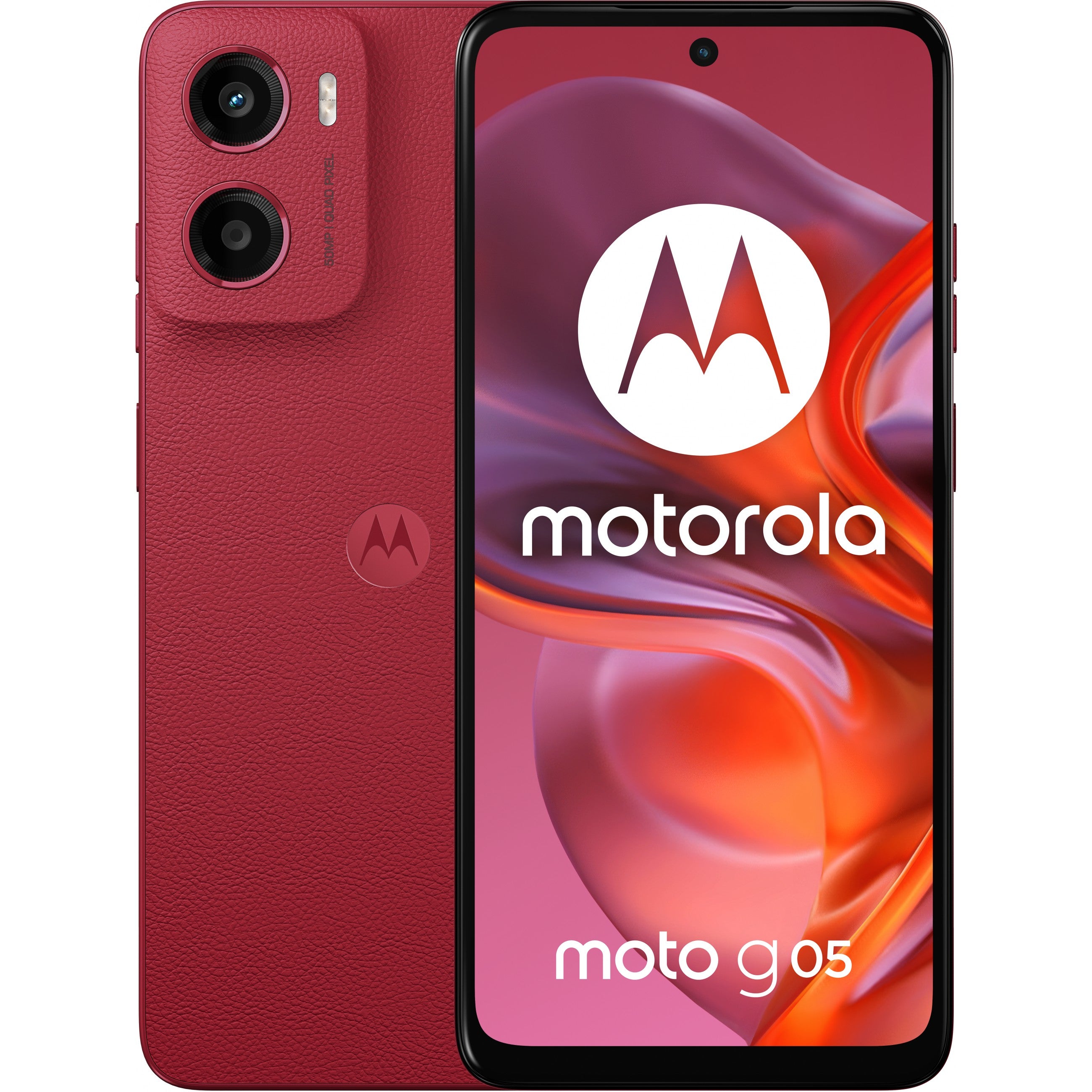 "Motorola XT2523-3 Moto G05 4G Dual Sim 4GB RAM 128GB - Plum Red"