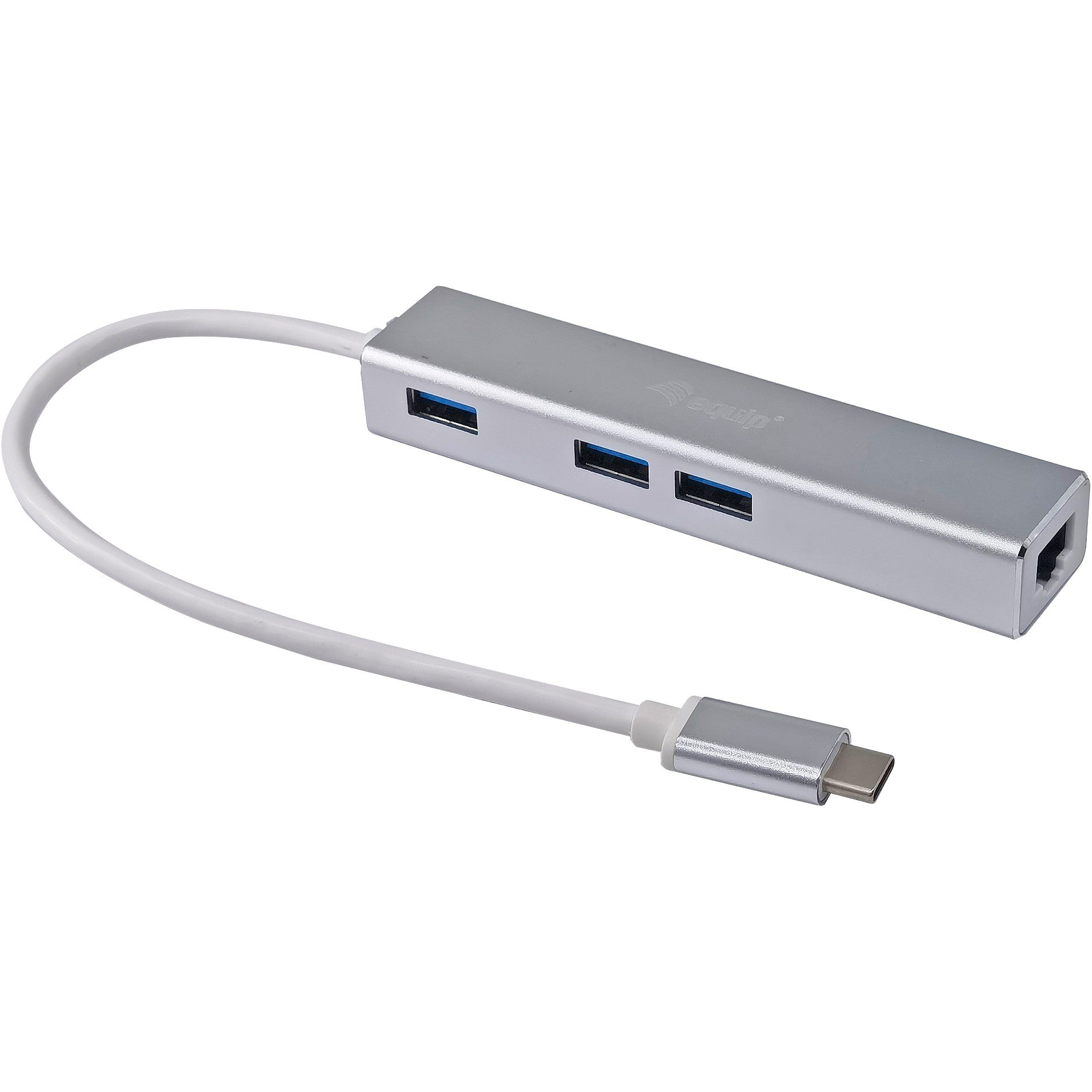 Equip Adapter USB-C-> RJ45(1GB) 10/100/1000+3xUSB3.0 0.15m s