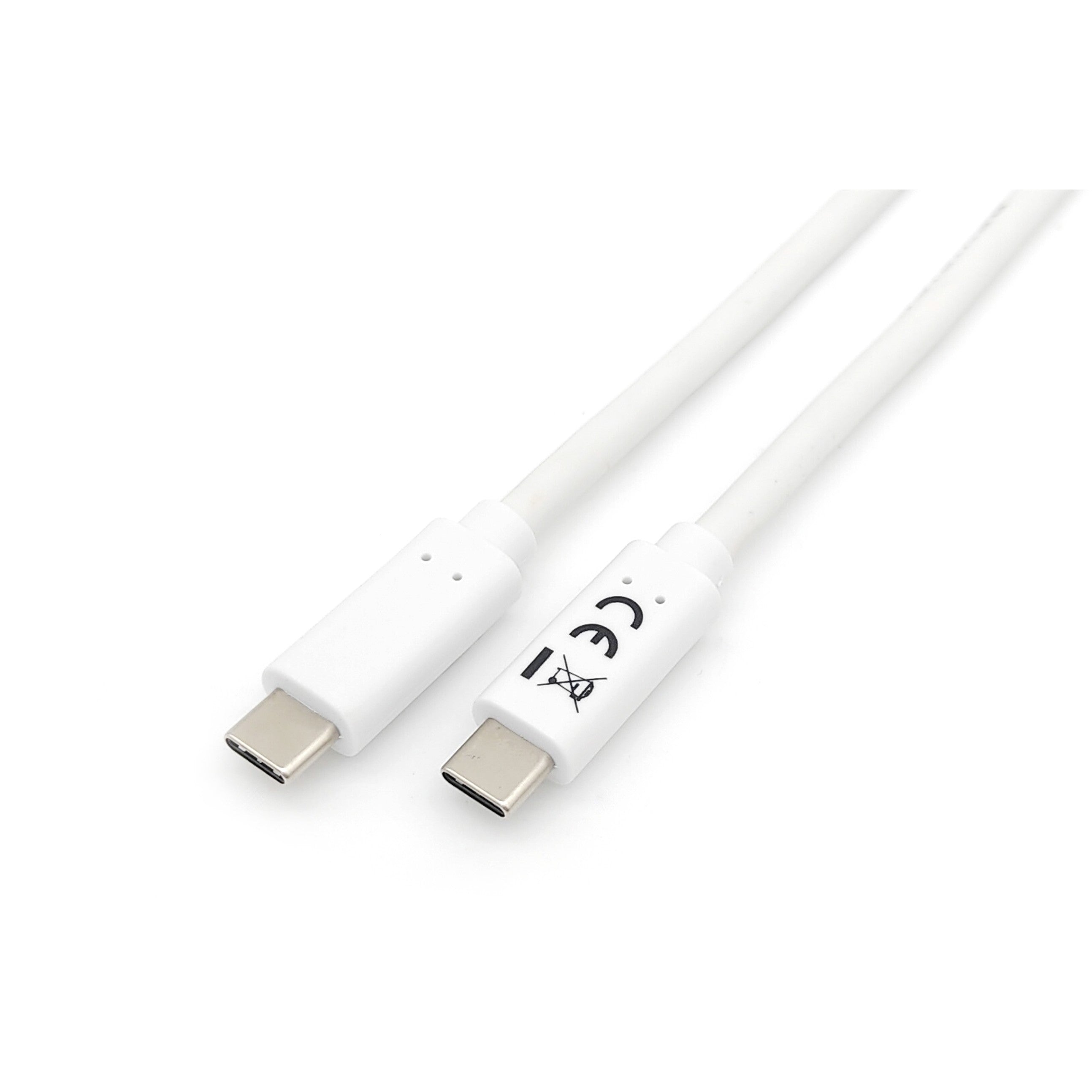 Equip Kabel USB-C 3.2 -> C St/St 2.00m 3A/20V ws